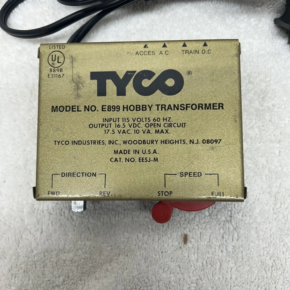 Tyco Model No. E899 Hobby Transformer UnTested